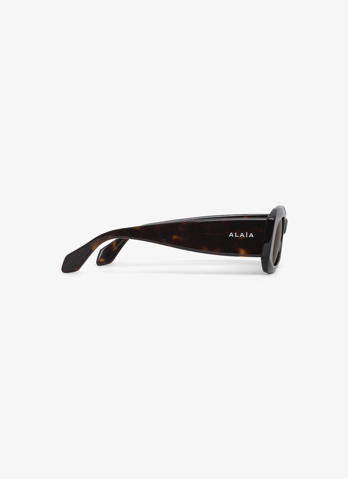 RECTANGULAR SUNGLASSES ALAÏA DARK HAVANA RECTANGULAR SUNGLASSES